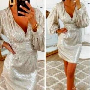 Elegant shiny dress Large